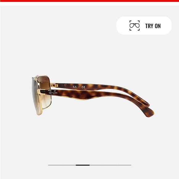 Ray Ban - gold / tortoise / light brown sunglasses - Picture 4 of 12